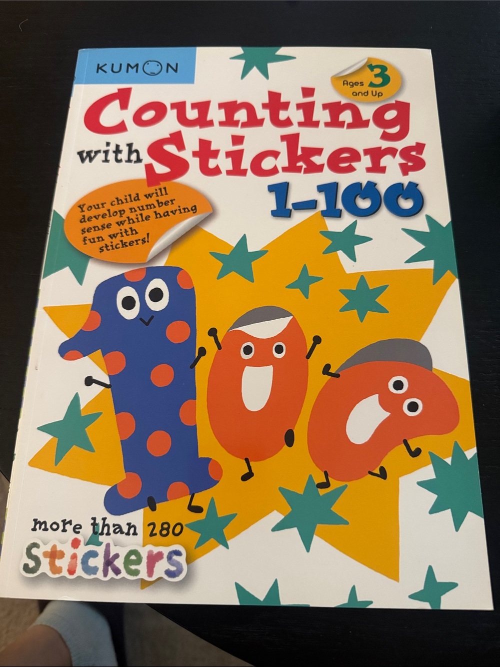 Counting with Stickers 1-100 - Colorful Educational Activity Book